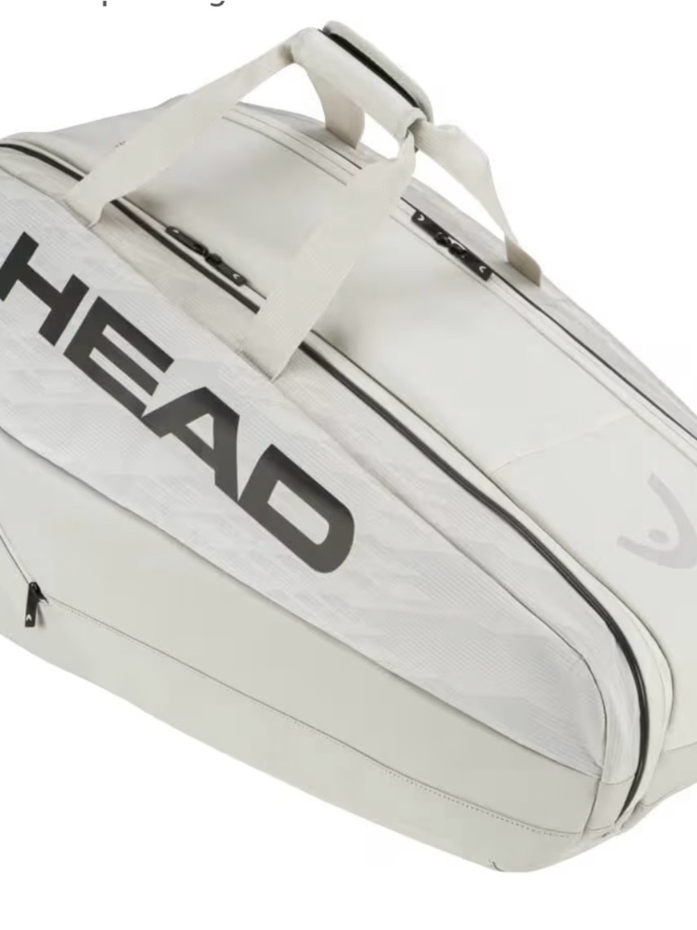 Head White Duffel Sports Bag with Black Logo